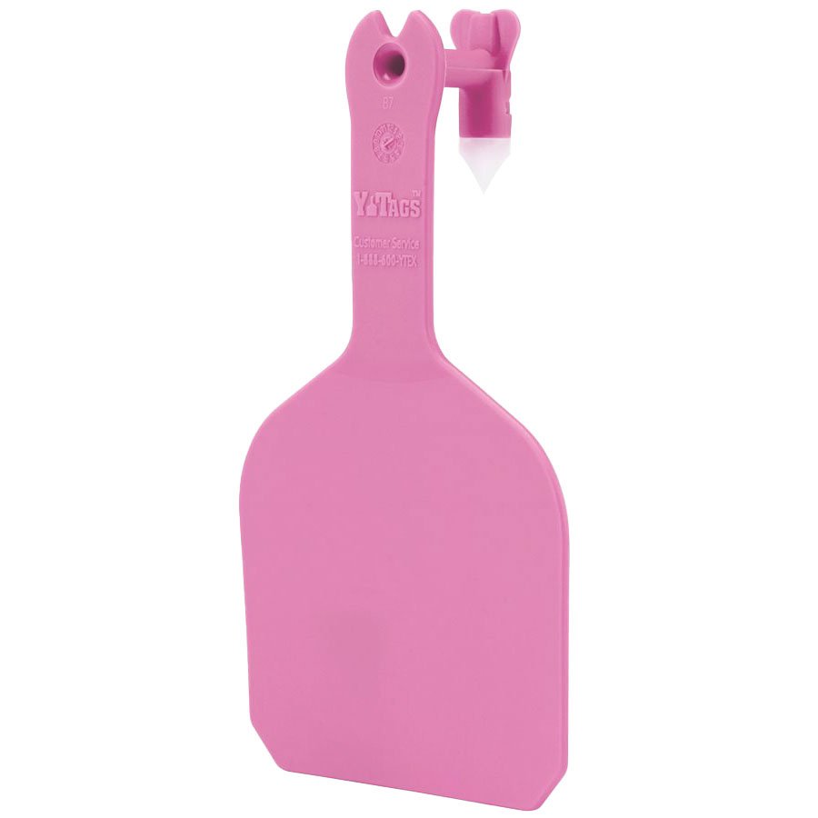 Y - Tex® Y - Tags™ 1 - Piece Blank Feedlot Tags - 1000 Count - QC Supply - 