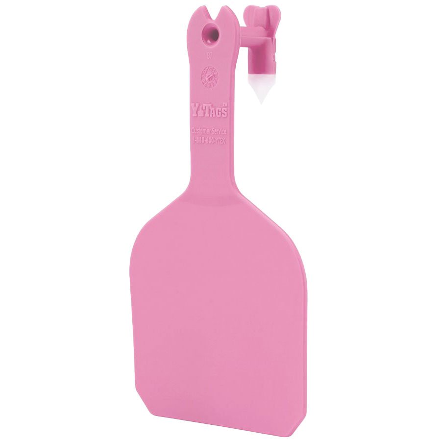 Y - Tex® Y - Tags™ 1 - Piece Blank Feedlot Tags - 1000 Count - QC Supply - 