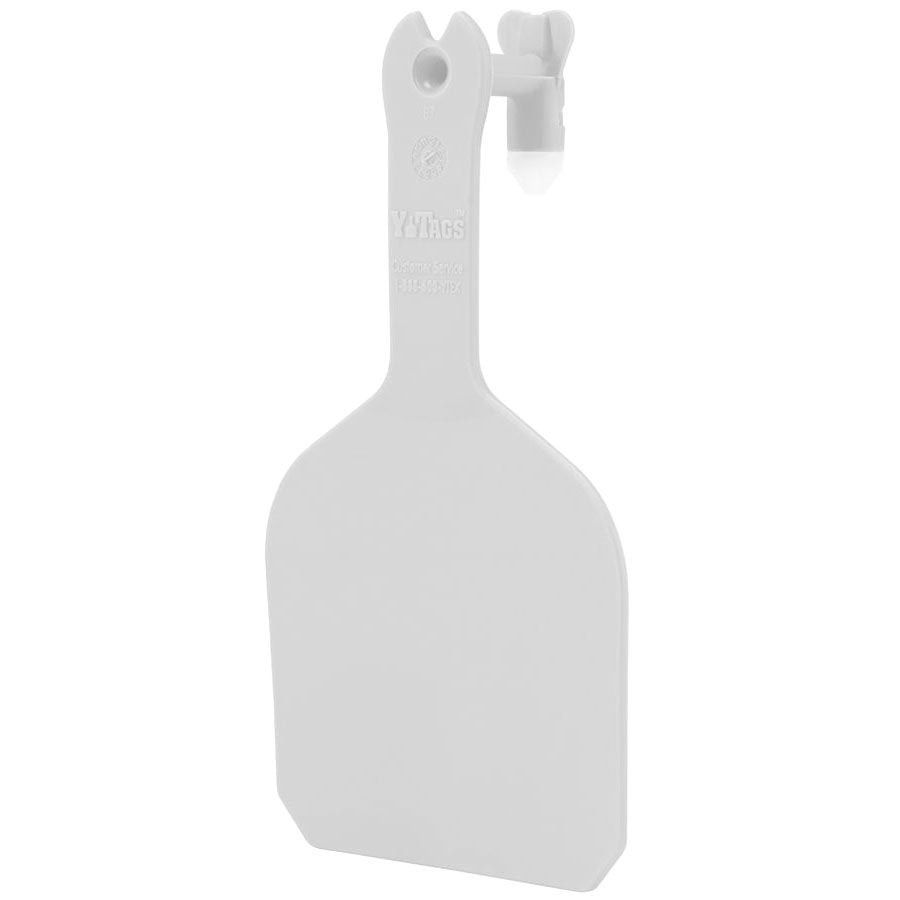 Y - Tex® Y - Tags™ 1 - Piece Blank Feedlot Tags - 1000 Count - QC Supply - 