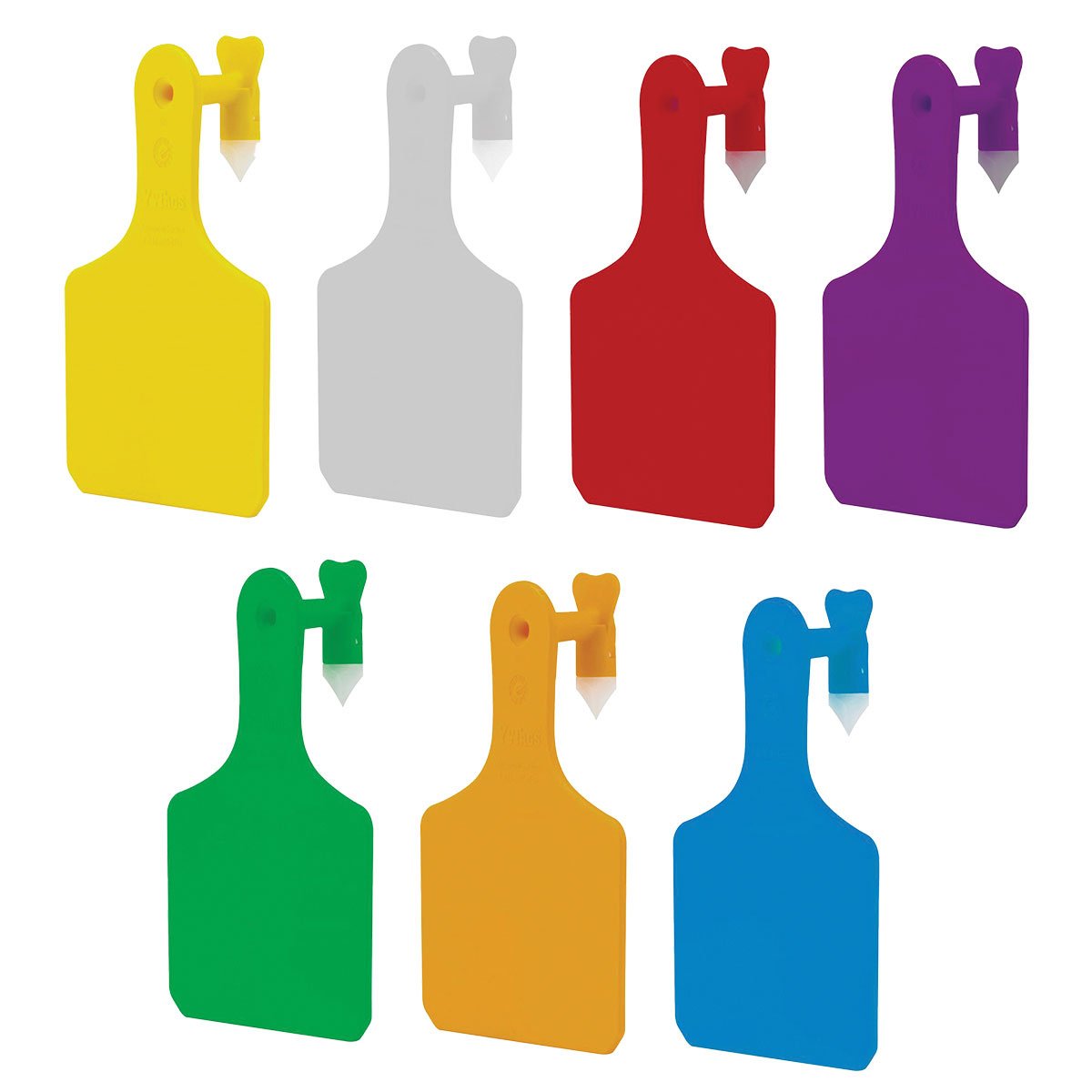 Y - Tex® Y - Tags™ One - Piece Blank Calf Tags 25 Per Bag - QC Supply - 