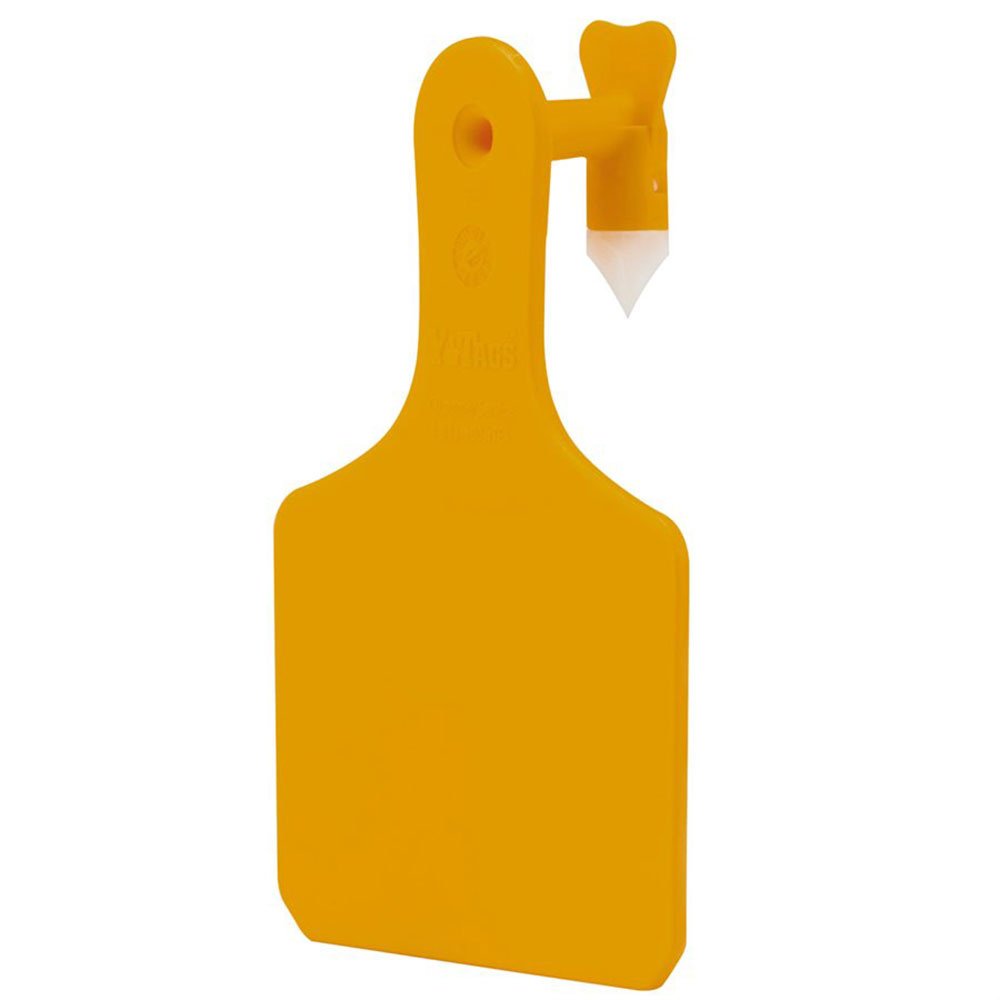 Y - Tex® Y - Tags™ One - Piece Blank Calf Tags 25 Per Bag - QC Supply - 