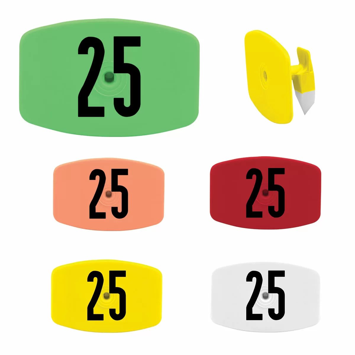 Z Tags® Numbered Hog No - Snag® Ear Tags - 25/Bag - QC Supply - 