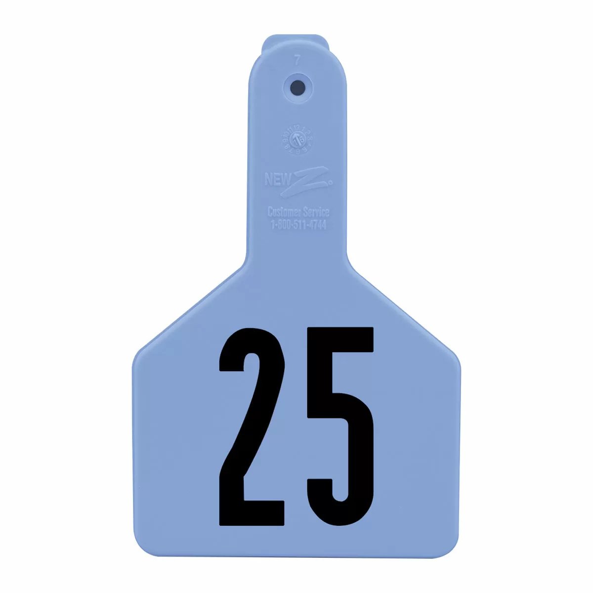 Z Tags® Numbered Long - Neck Calf Ear Tag - No - Snag Tags® - 25/Bag - QC Supply - 