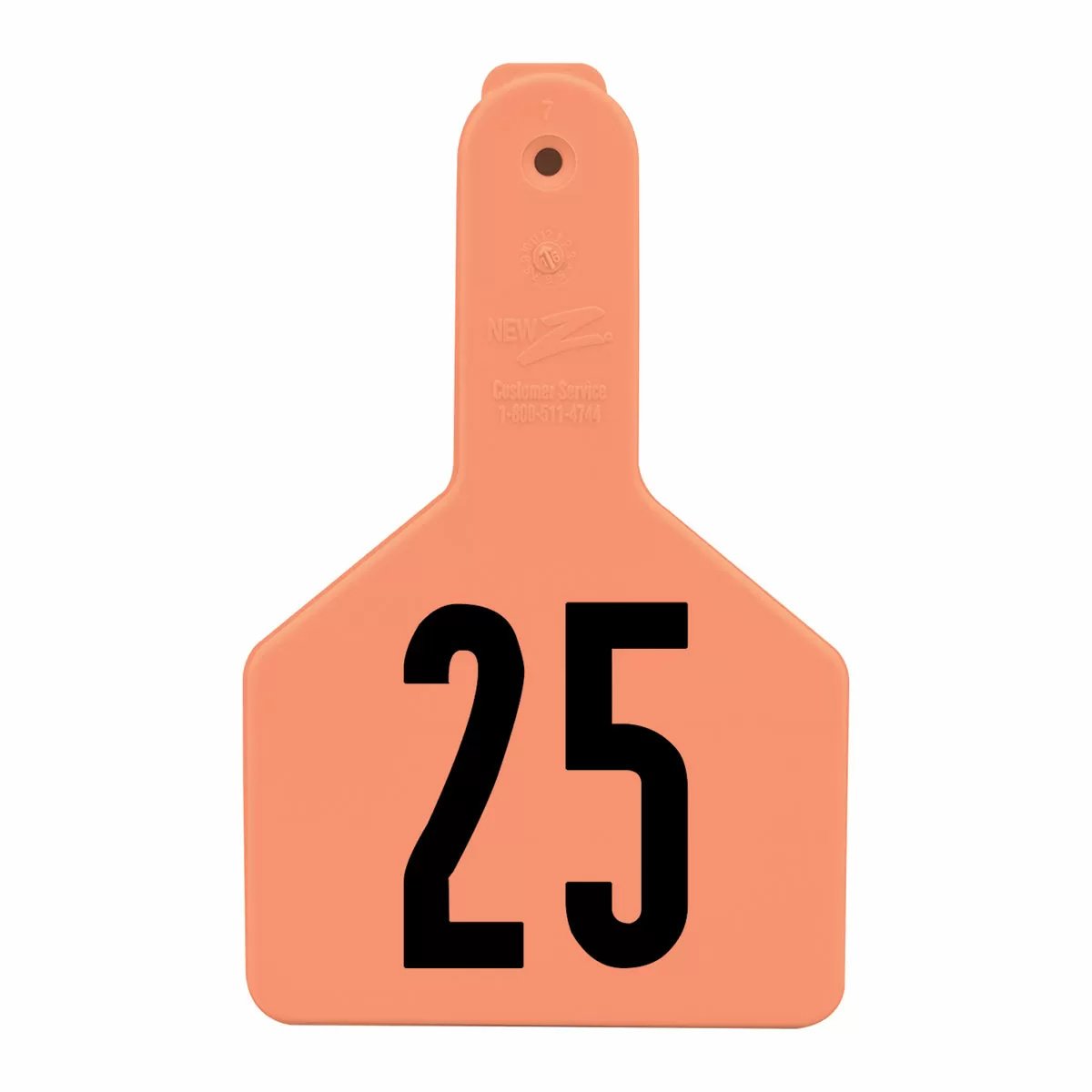 Z Tags® Numbered Long - Neck Calf Ear Tag - No - Snag Tags® - 25/Bag - QC Supply - 