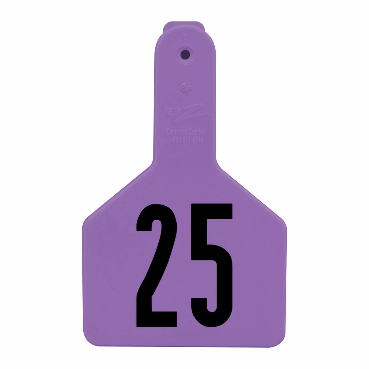 Z Tags® Numbered Long - Neck Calf Ear Tag - No - Snag Tags® - 25/Bag - QC Supply - 
