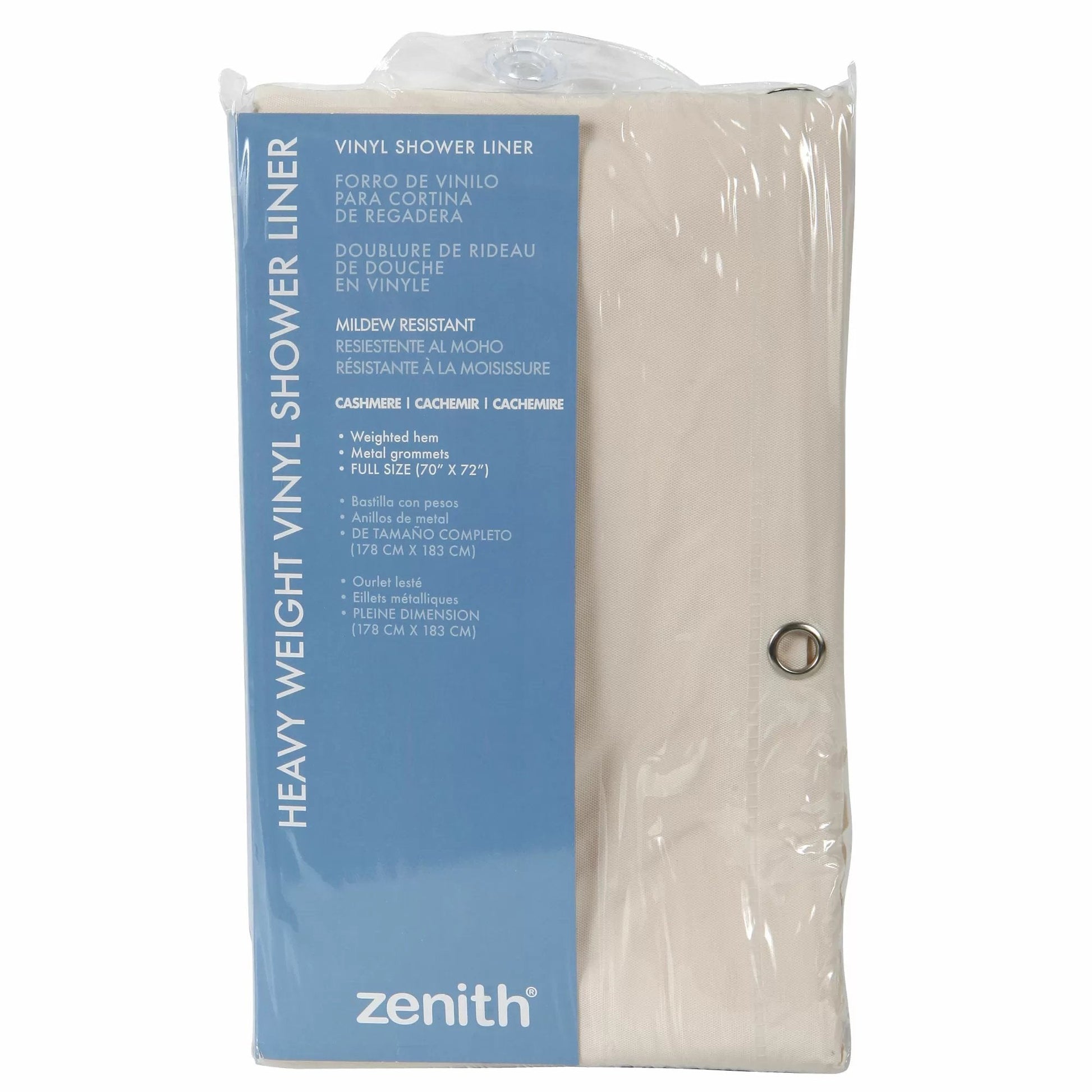 Zenith Heavy - Duty Vinyl Shower Curtain - QC Supply - 