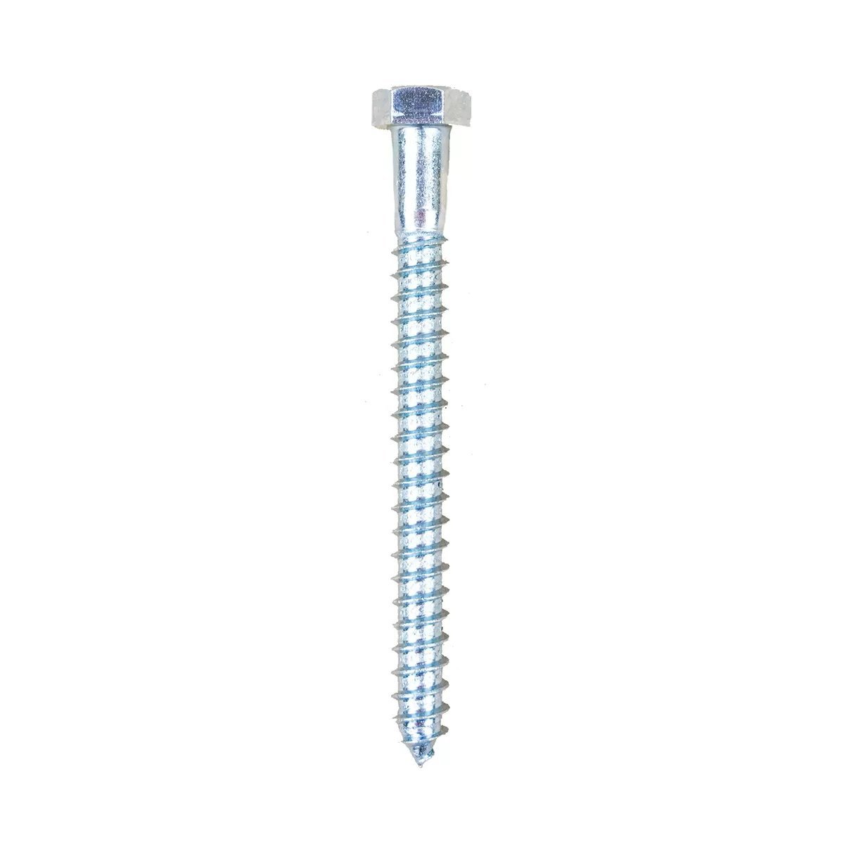 Zinc Hex Lag Screw - 3/8" x 4" - QC Supply - 
