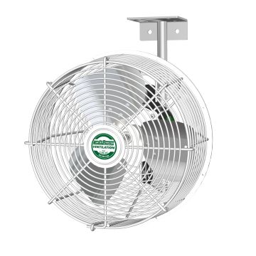 18 Diameter 10 Cord 1/10 hp J&D Manufacturing VS18 HAF Stir Fan with Wide Guard 115V Variable Speed 