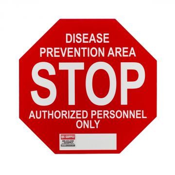 Biosecurity Stop Sign