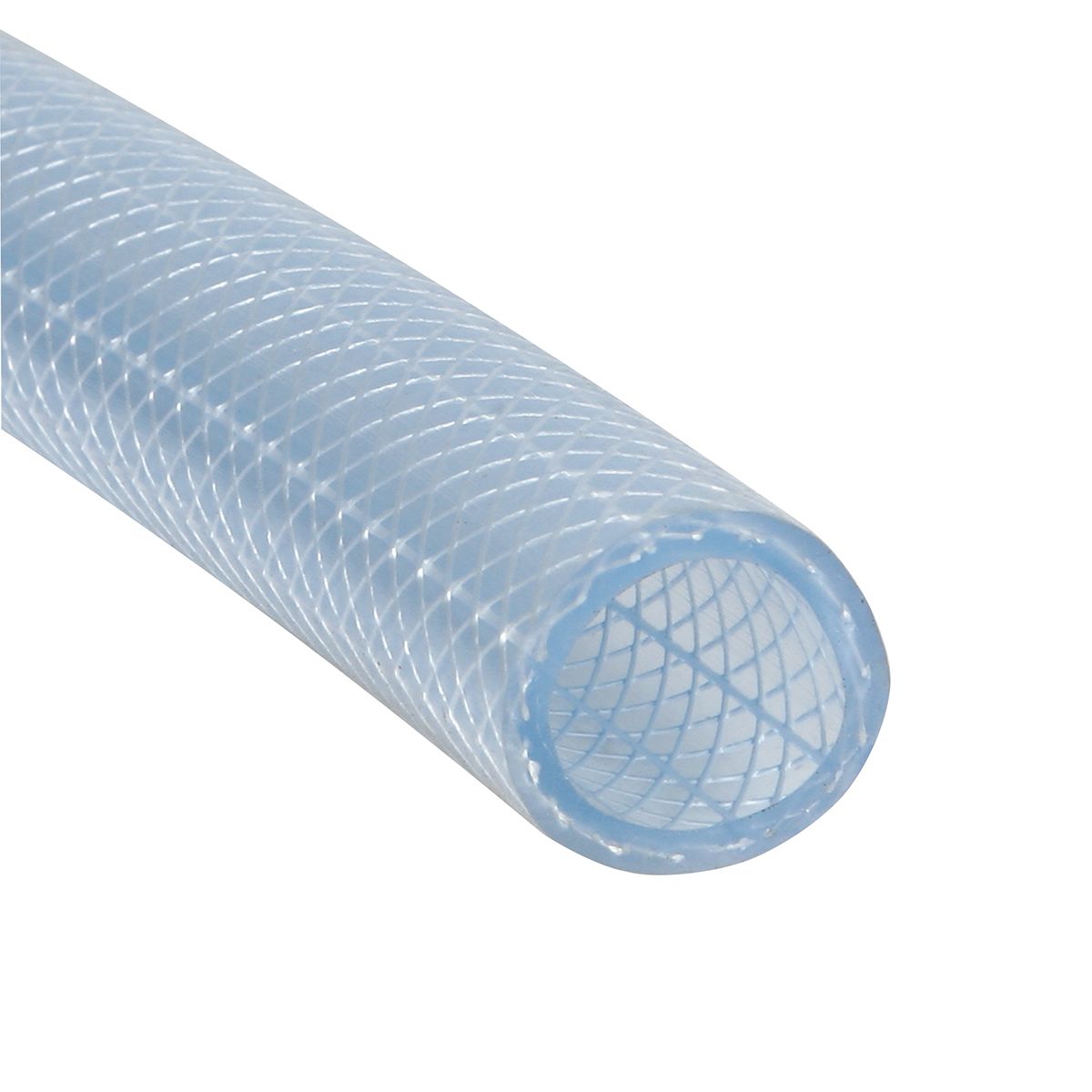 1.5" x 10' Flexible Industrial PVC Tubing Heavy Clear braided Hose" w barb adapt 