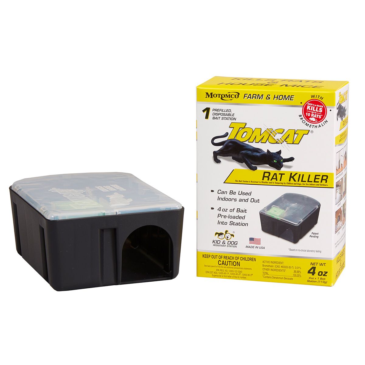 Tomcat Bait StationOutpost Rat Works Quickly with a Fast... 