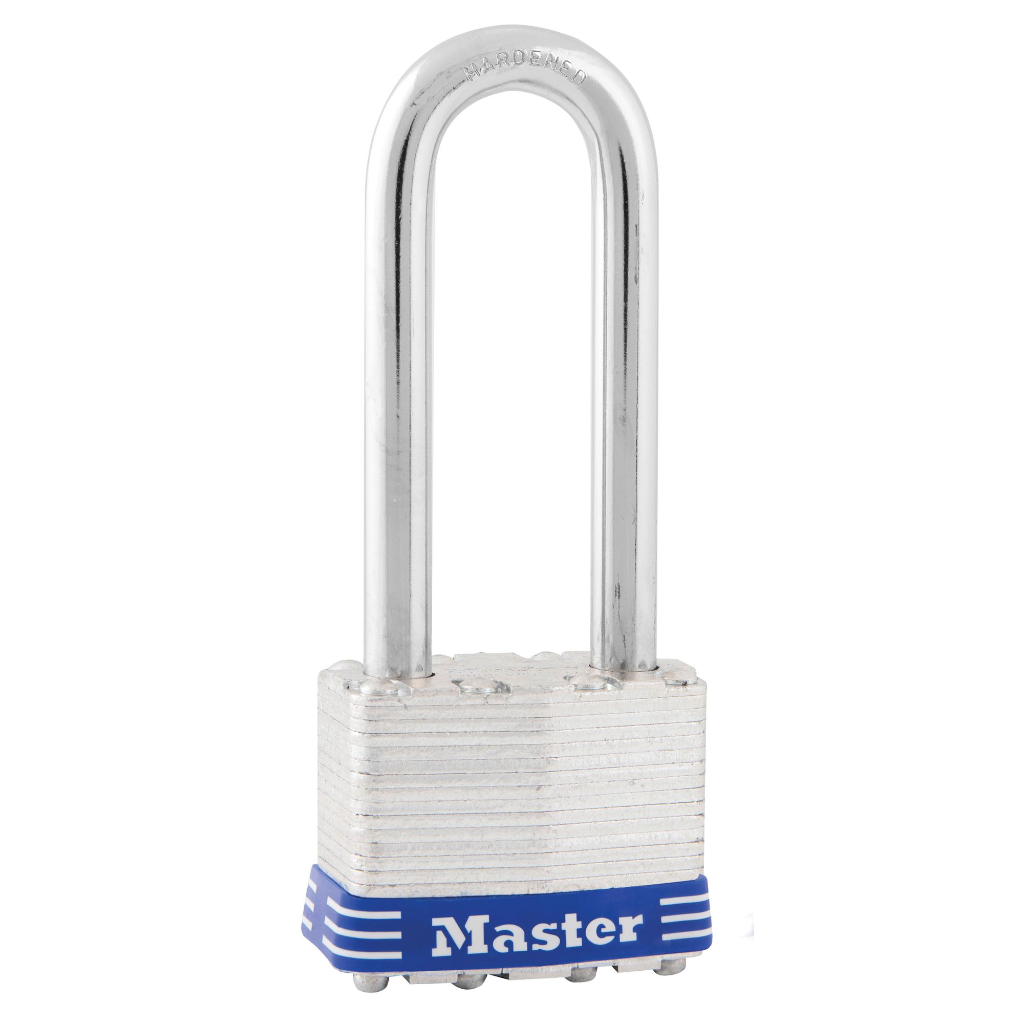 4-Pin Cylinder  Laminated Steel  Padlock Master Lock  1-3/4 in 
