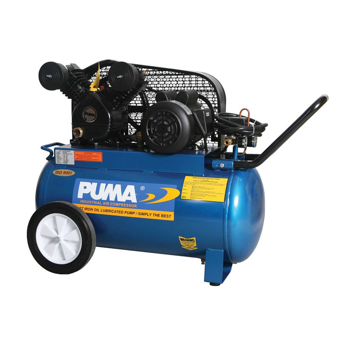 Departure for the same again PUMA® Compressor - 20 Gallon/2 HP - Horizontal Tank - QC Supply