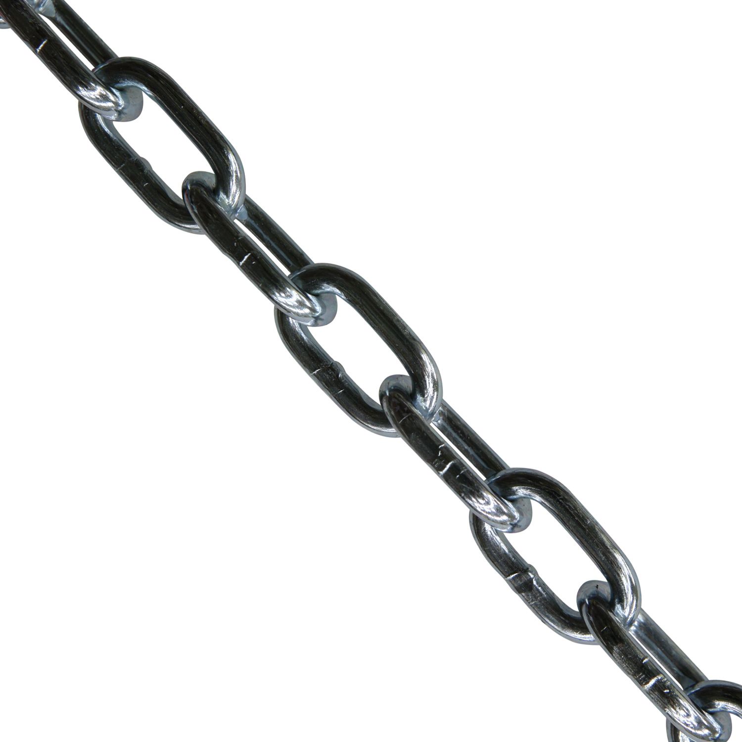 3/16 Diameter x 6 Length Zinc Plated ASC MC168103006 Low Carbon Steel Case Hardened Proof Coil Chain 3/16 Trade 