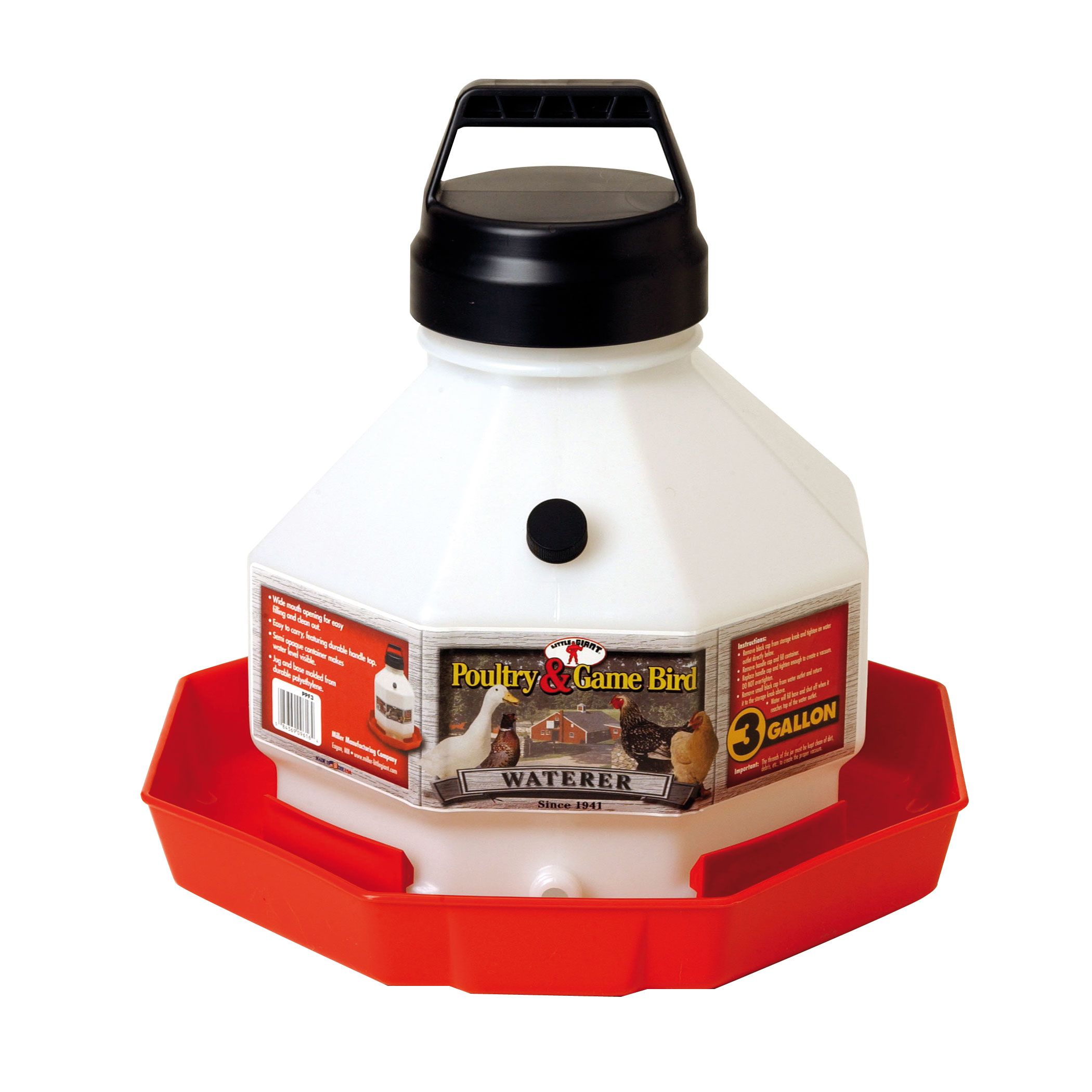 NEW LITTLE GIANT MPPF PLASTIC FOUNT WATER POULTRY CHICKEN CAP BASE O-RING 