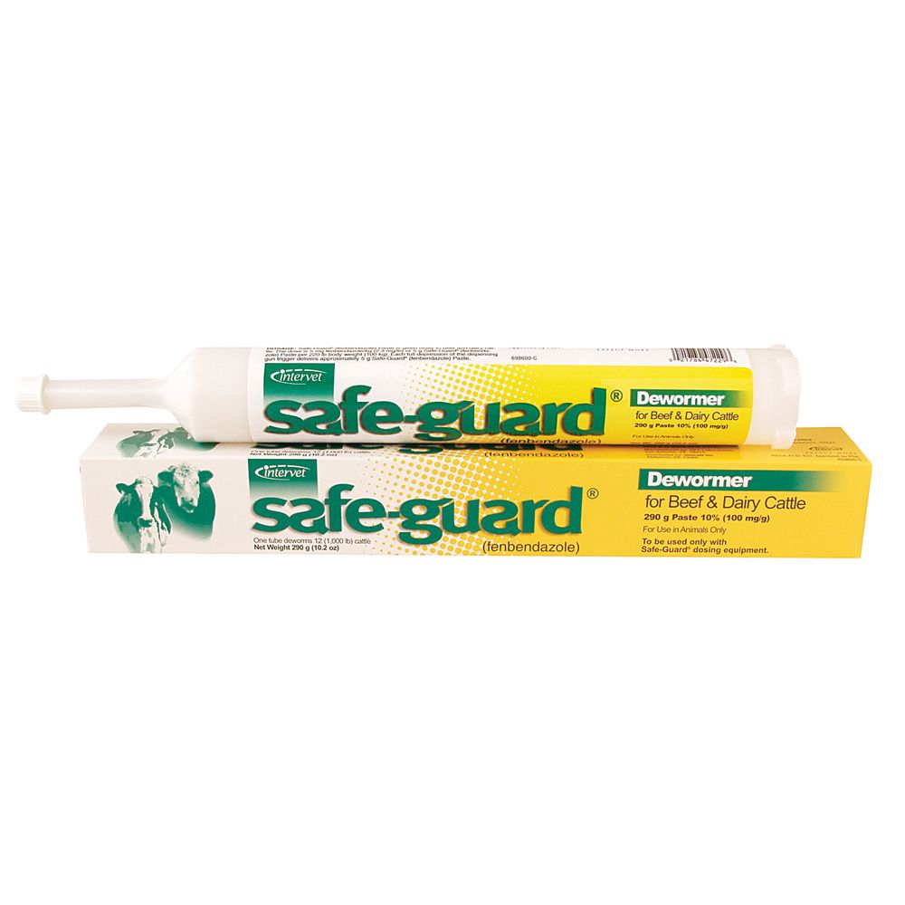 Merck Safeguard Beef Dairy Cattle Equine Wormer Paste 92g 1 Tube Exp 2022 for sale online