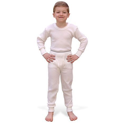 Indera Girls Traditional Thermal Underwear Shirt and Pant Set 