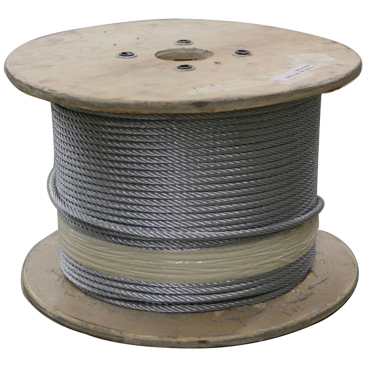 1/8 7x7 Stainless Steel Cable Type 316 Marine Grade 1000ft reel Panorama Cable & Hardware 