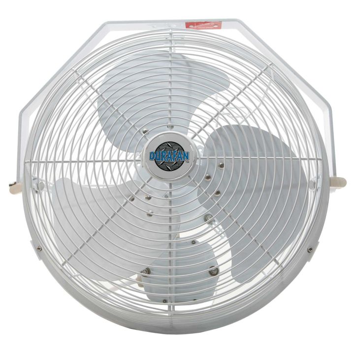 Durafan Indoor Outdoor Wall Mount Fan 18 Non Oscillating White Qc Supply - Outdoor Wall Fans Waterproof