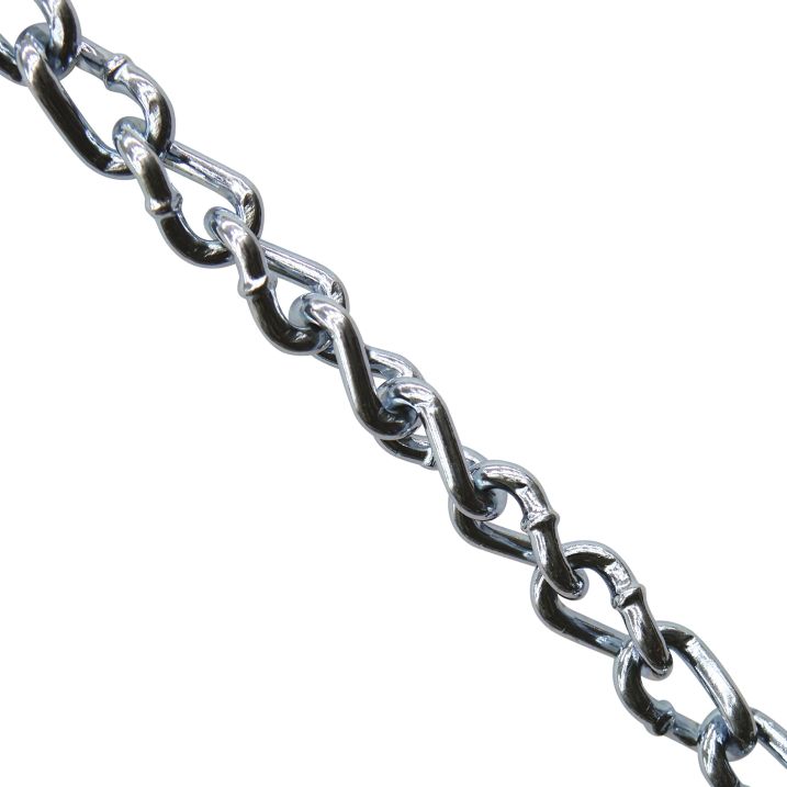 4/0X90 Machine Chain Twist Link EG Zinc Plated 