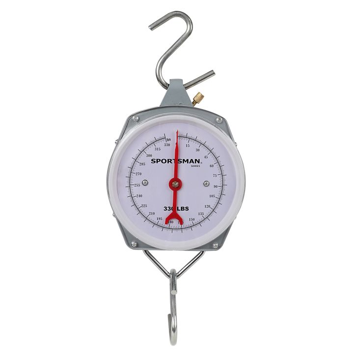 330 Pound Large Face HANGING DIAL SCALE w/ hang Hooks Metal Construction lbs kg 